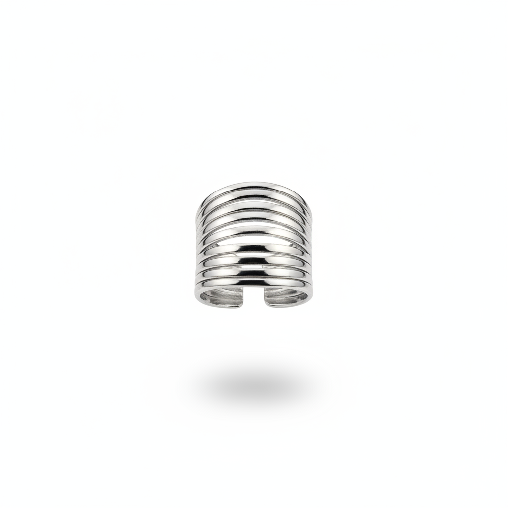Cuff Multi-Wire Silver - Frontale