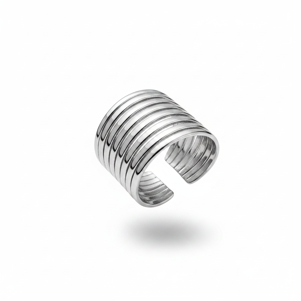 Cuff Multi-Wire Silver - Tre Quarti