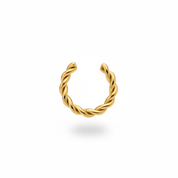 Cuff Twisted Maxi Gold - Laterale