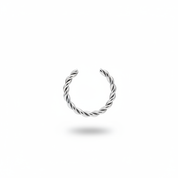 Cuff Twisted Silver - Frontale
