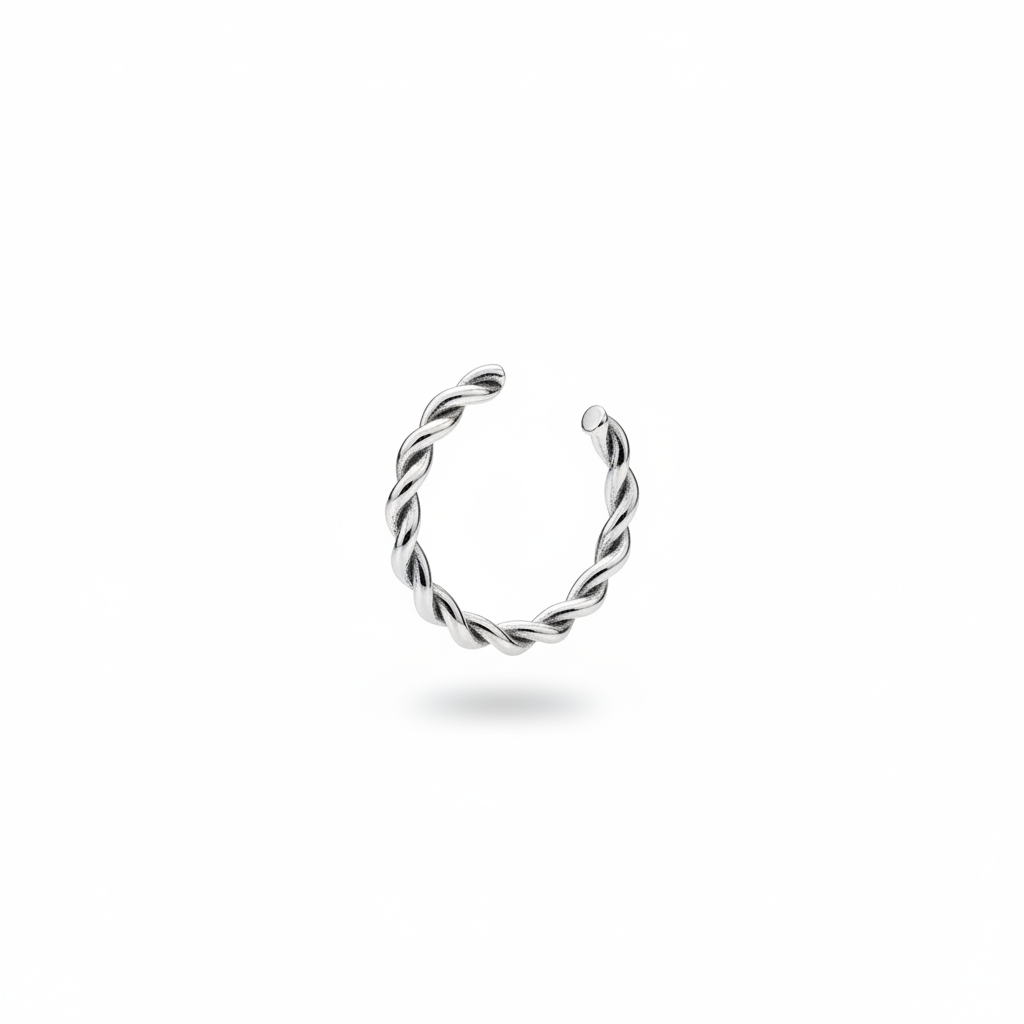 Cuff Twisted Silver - Tre Quarti
