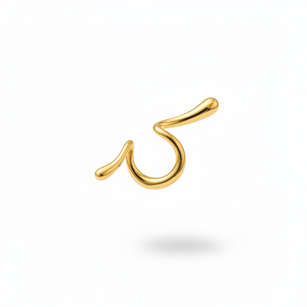 Cuff Wave Gold - Tre Quarti