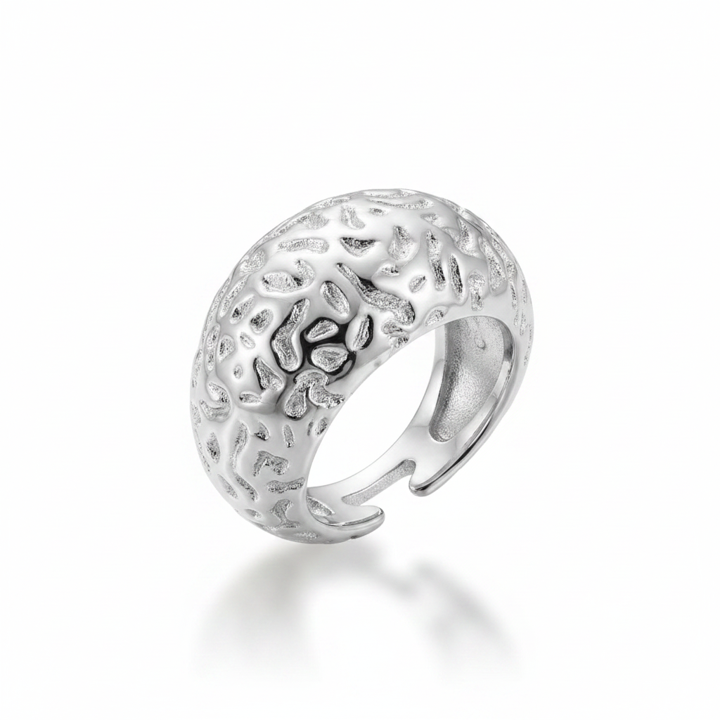 Dome texture argento