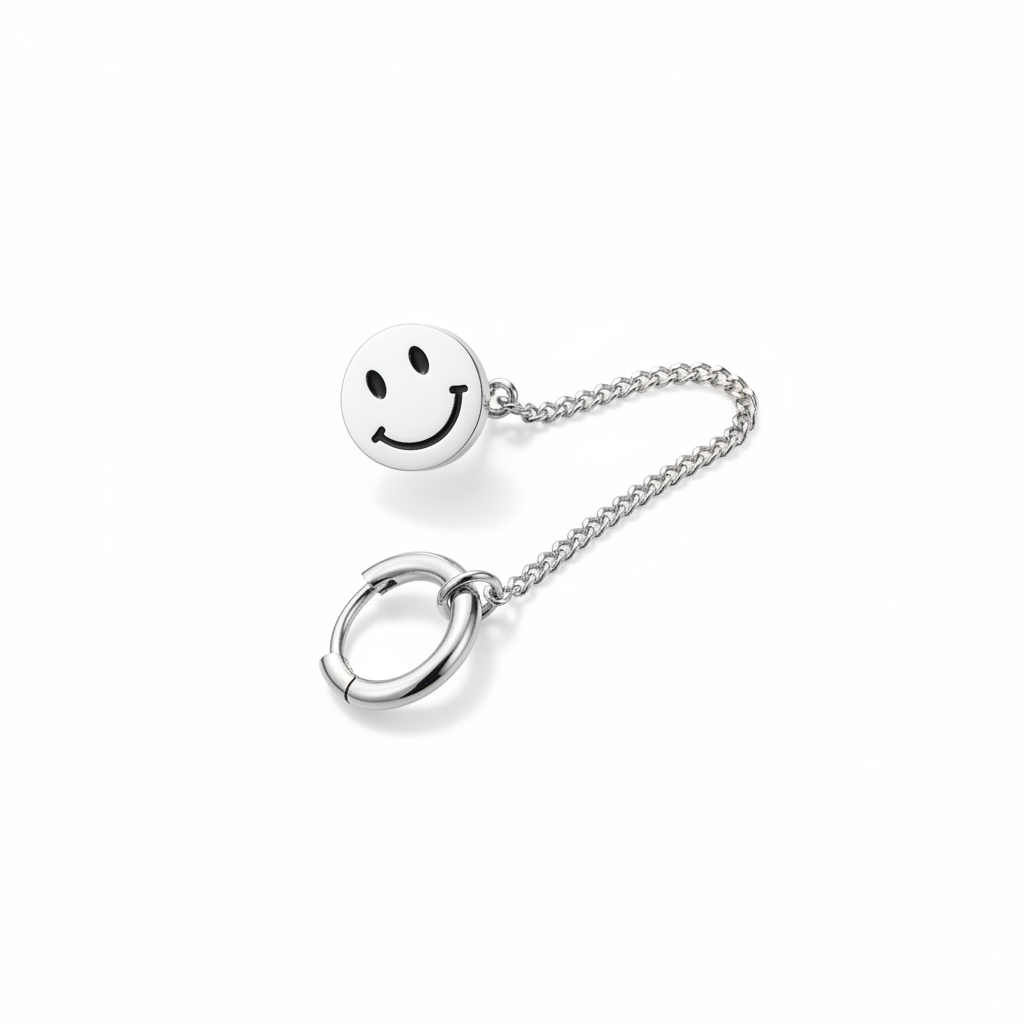 Dual smiley argento