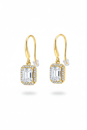 Gold shepherd hook earrings