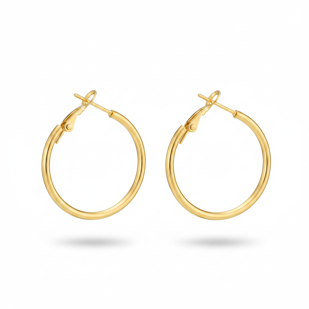 Hoop oro – chiusura gancio aperto
