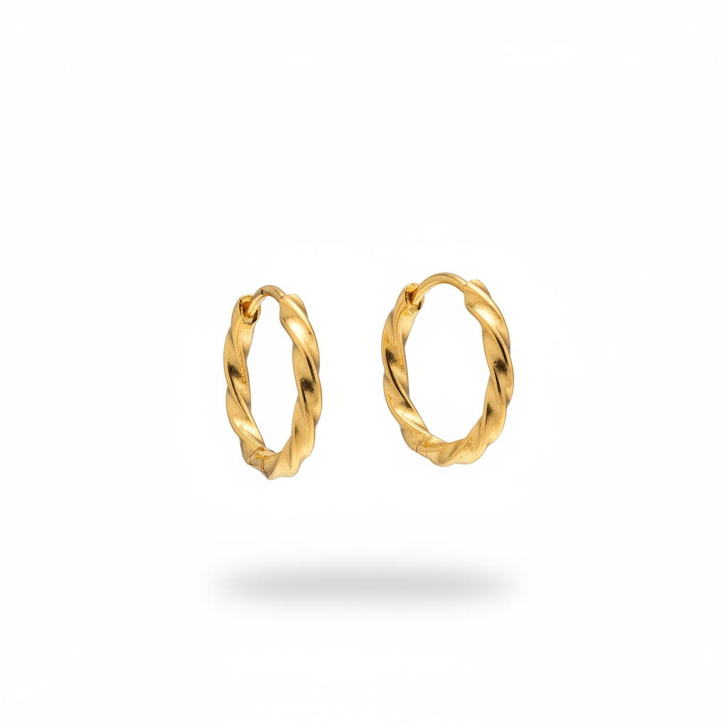 Hoop twisted oro small