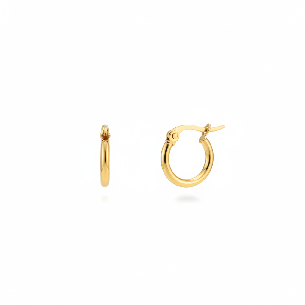 Hoop XS oro – sfondo bianco