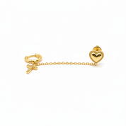 Huggie Croce & Cuore - Oro