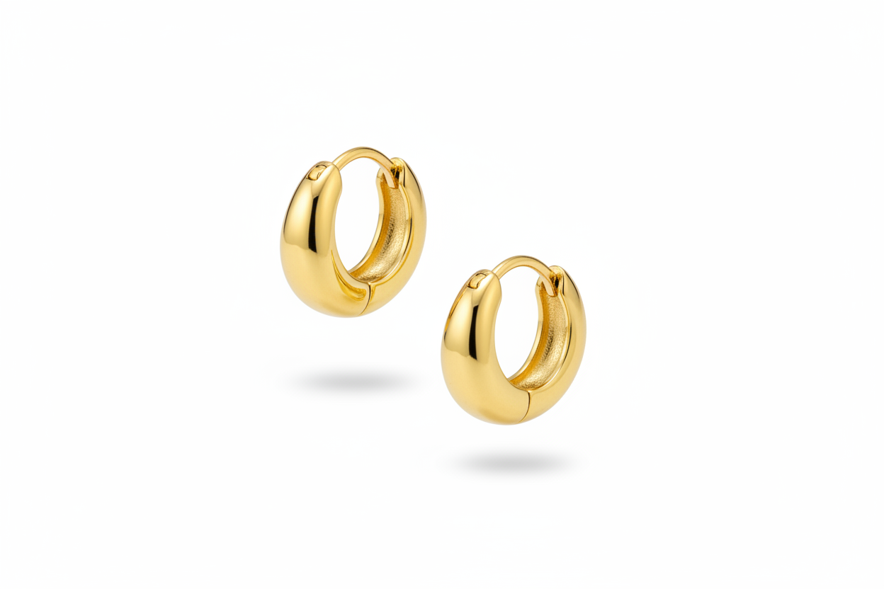 Huggie oro goccia micro – coppia