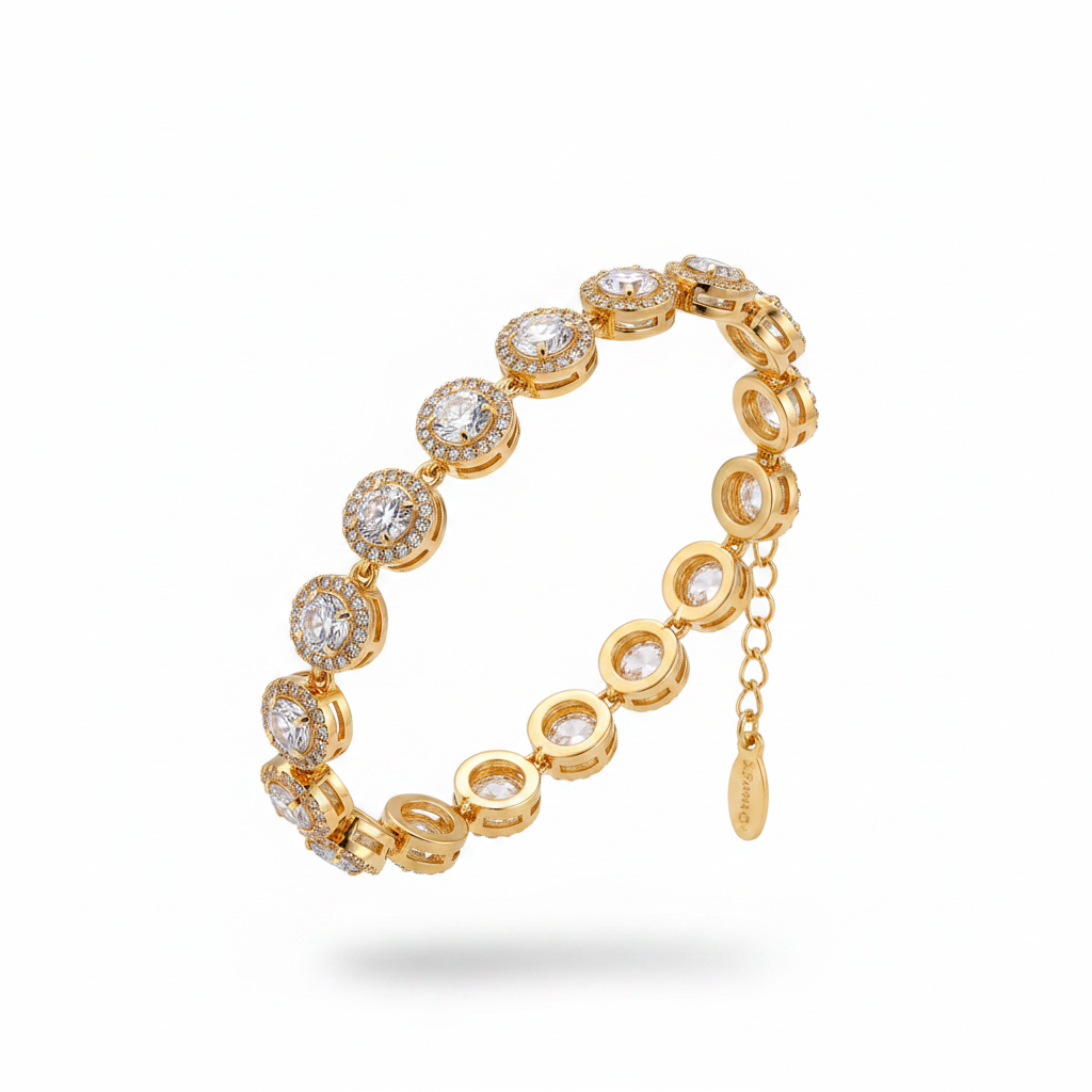 Lumière Halo Bracelet Gold - Floating