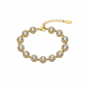 Lumière Halo Bracelet Gold - Top Down