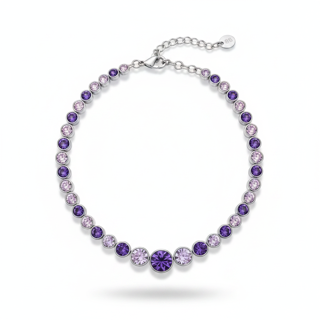 Matisse Bracciale Argento Graduato Viola