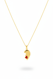 Mezza collana cuore destra oro