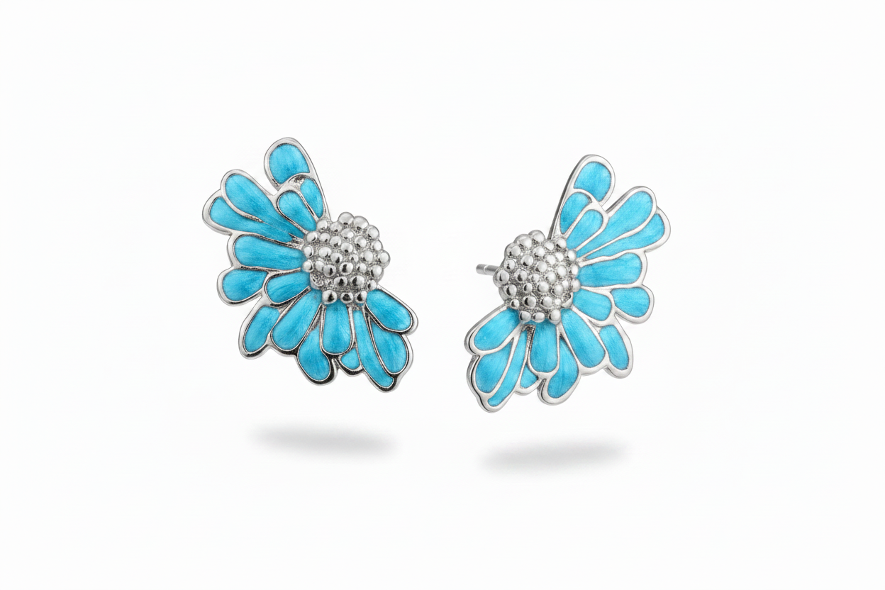 Mezzaluna argento azzurro – coppia