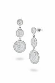 Orecchini Argento – laterale con farfallina