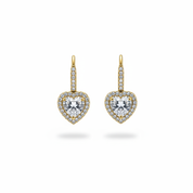 Orecchini cuore gold - frontale
