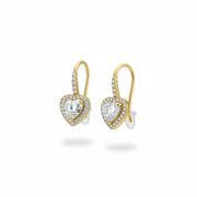 Orecchini cuore gold - laterale