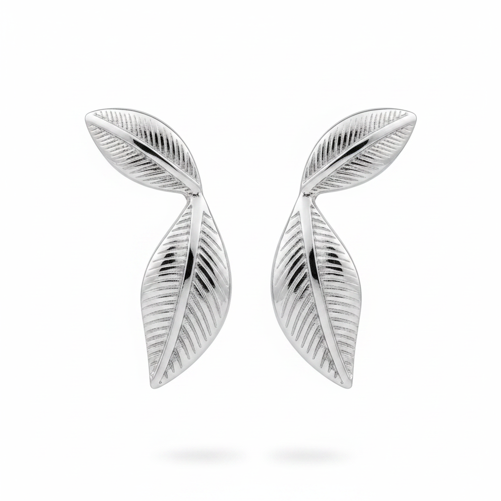 Orecchini foglie - Argento