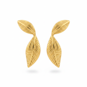 Orecchini foglie - Oro