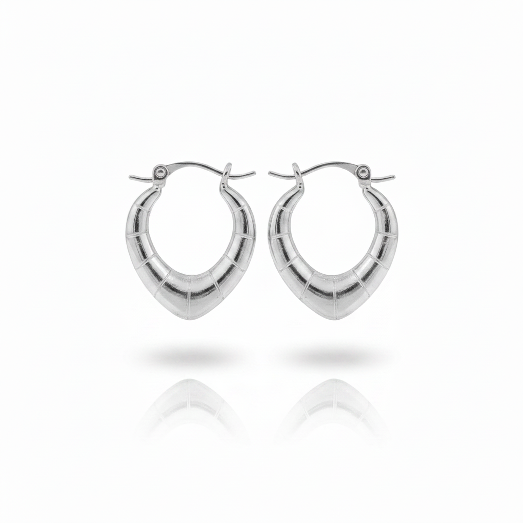 Orecchini hoop argento - identici all'oro
