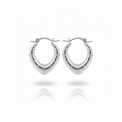 Orecchini hoop argento - identici all'oro
