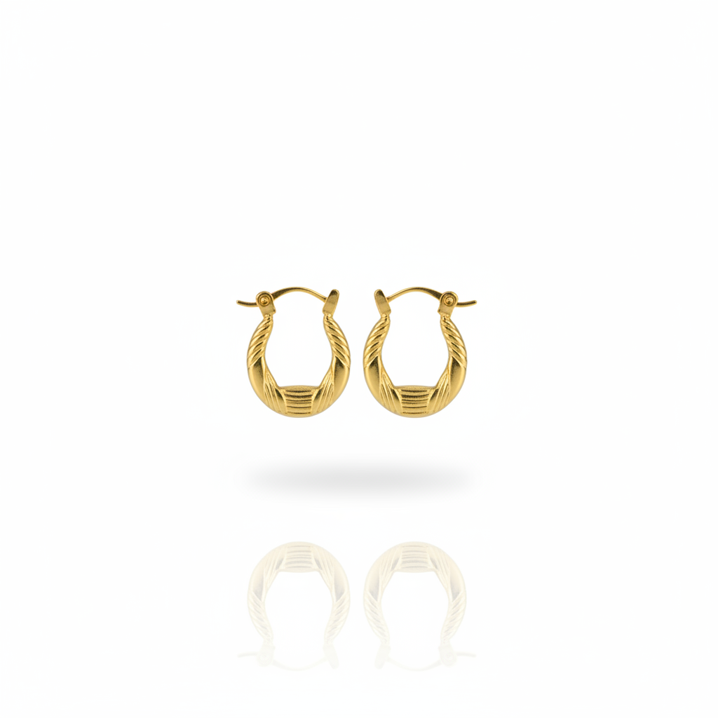 Orecchini hoop oro - forma identica alla foto