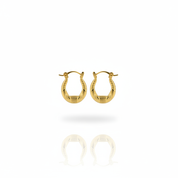 Orecchini hoop oro - forma identica alla foto