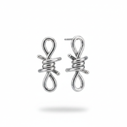 Orecchini nodo infinity argento