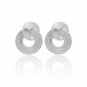 Orecchini onda spirale argento - forma corretta