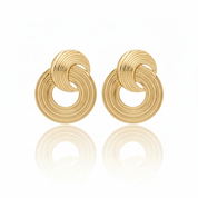 Orecchini onda spirale oro - identici all'argento
