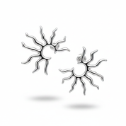 Orecchini sole argento