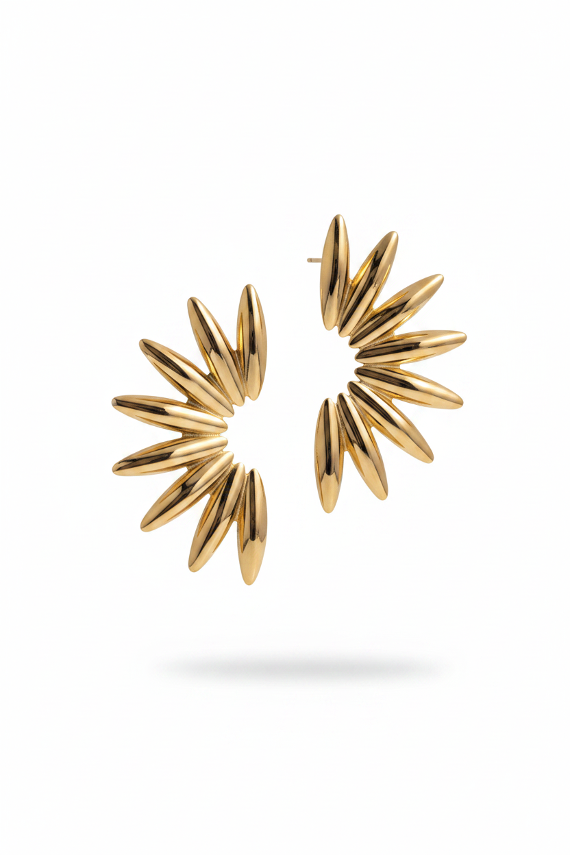 Orecchini spike oro - 3/4