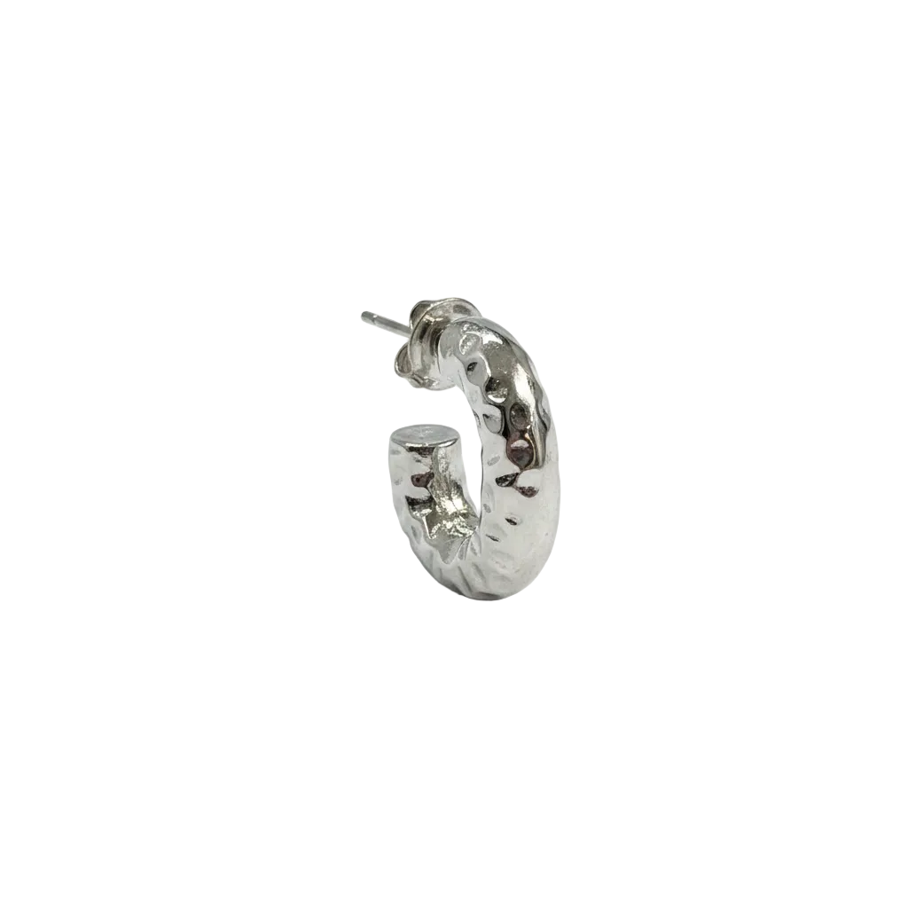 Orecchino hammered - Argento