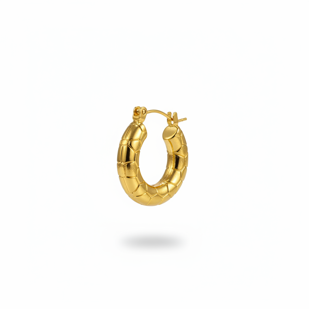 Orecchino oro - vista 3/4