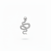 Orecchino serpente argento – singolo
