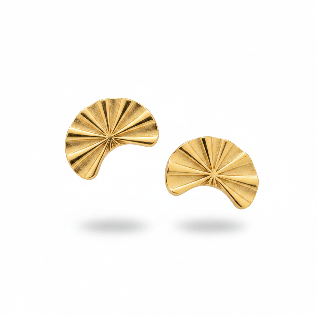 Orecchino ventaglio oro - coppia