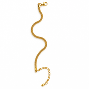 oro - bracciale a maglia mesh