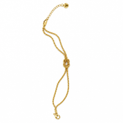oro - bracciale con nodo centrale