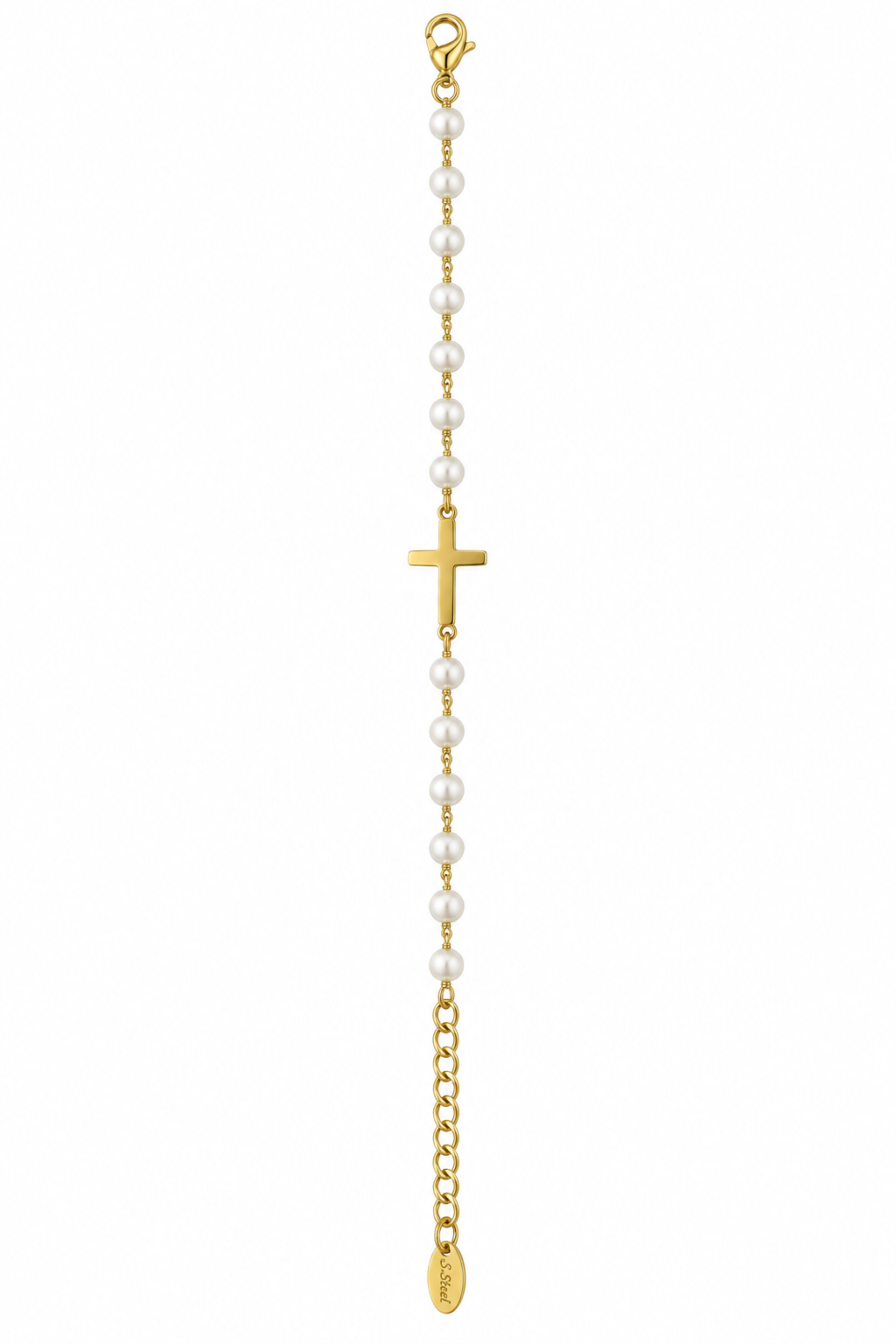 Pearl Cross Bracelet - Fedele alla foto