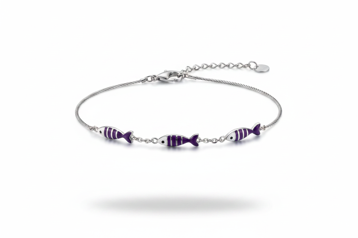 Pesciolini rigati viola