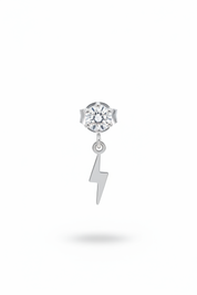Punto luce + fulmine argento – singolo