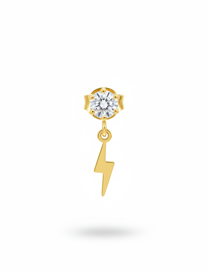 Punto luce + fulmine oro – singolo