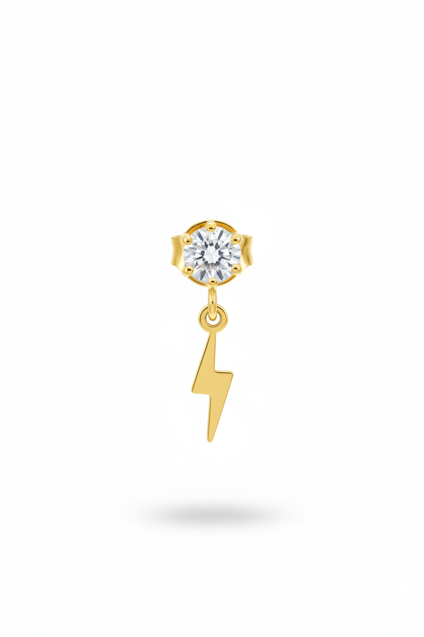 Punto luce + fulmine oro – singolo