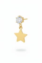 Punto luce + stellina piatta oro – singolo
