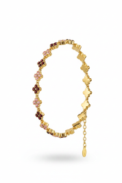 Red Burgundy Clover Bracelet