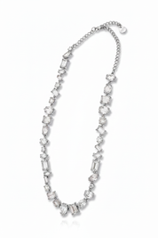 Silver All-Clear Crystal Necklace