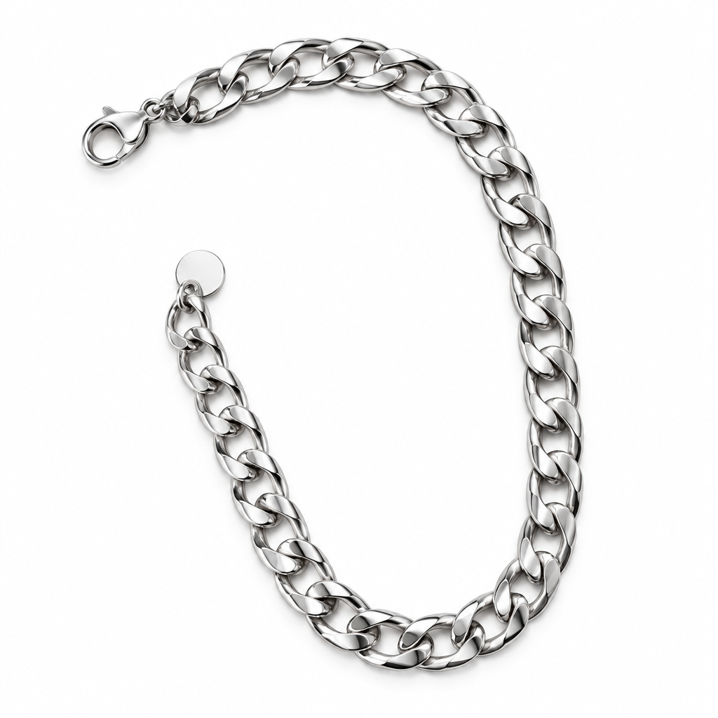 Silver Curb Chain