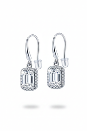 Silver shepherd hook earrings