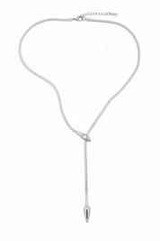 Silver snake lariat identical to gold